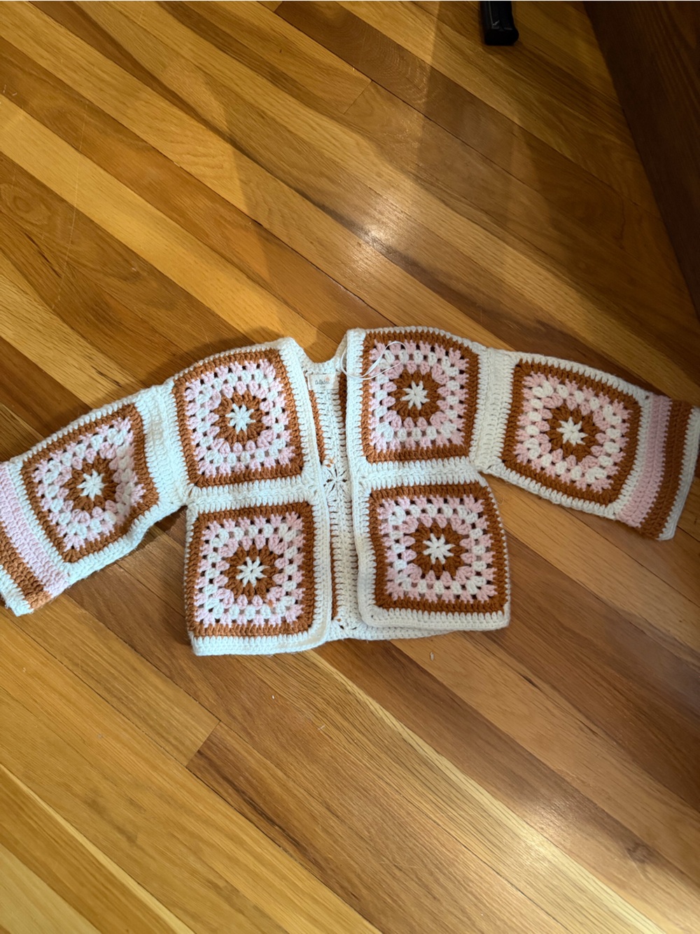 Toddler girl crochet tullabee cardigan